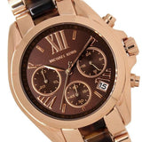 Michael Kors Bradshaw Chronograph Brown Dial Two Tone Steel Strap Watch For Women - MK5944 Authentic Buy Shop Now