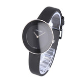 Calvin Klein Chic Black Dial Black Leather Strap Watch for Women - K7N23CB1 Authentic Buy Shop Now