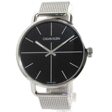 Calvin Klein Even Black Dial Silver Mesh Bracelet Watch for Women - K7B21121 Authentic Buy Shop Now