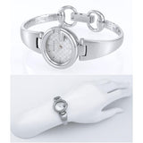 Gucci Guccissima Quartz Silver Dial Silver Steel Strap Watch For Women - YA134511 Authentic Buy Shop Now
