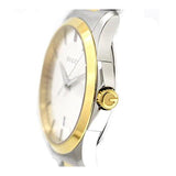 Gucci G Timeless Quartz Silver Dial Two Tone Steel Strap Watch For Men - YA126450 Authentic Buy Shop Now