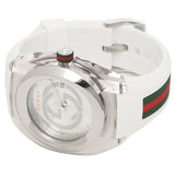 Gucci Sync XXL White Dial White Rubber Strap Watch For Men - YA137102 Authentic Buy Shop Now