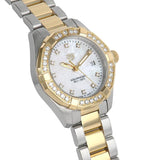 Tag Heuer Aquaracer Quartz Diamonds Mother of Pearl Dial Two Tone Steel Strap Watch for Women - WBD1423.BB0321 Authentic Buy Shop Now