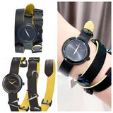 Versace V-Flare Quartz Black Dial Black Leather Strap Watch for Women - VEBN00518 Authentic Buy Shop Now