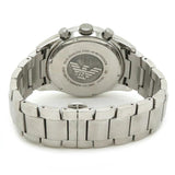 Emporio Armani Sportivo Chronograph Silver Dial Silver Steel Strap Watch For Men - AR5963 Authentic Buy Shop Now