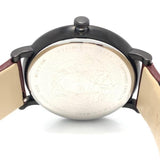 Versace V-Circle Manifesto Black Dial Maroon Leather Strap Watch for Men - VBQ040017 Authentic Buy Shop Now