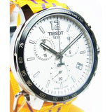 Tissot Quickster Chronograph NBA LA Lakers White Dial Yellow NATO Strap Watch for Men - T095.417.17.037.05 Authentic Buy Shop Now