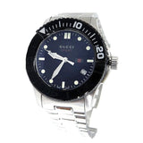 Gucci G Timeless Black Dial Silver Steel Strap Watch For Men - YA126249 Authentic Buy Shop Now
