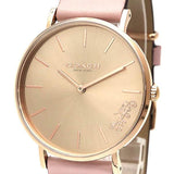 Coach Perry Rose Gold Dial Pink Leather Strap Watch for Women - 14503332-C Authentic Buy Shop Now