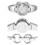 Gucci Guccissima Quartz Silver Dial Silver Steel Strap Watch For Women - YA134511 Authentic Buy Shop Now
