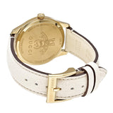Gucci G Timeless Quartz Gold Dial Beige Leather Strap Watch For Women - YA1264180 Authentic Buy Shop Now