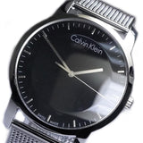 Calvin Klein City Chronograph Black Dial Silver Mesh Bracelet Watch for Men - K2G2G121 Authentic Buy Shop Now