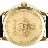 Gucci G Timeless Quartz Blue Dial Black Leather Strap Watch For Men - YA1265018 Authentic Buy Shop Now