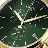 Tissot T Sport Chrono XL Classic Green Dial Two Tone Steel Strap Watch for Men - T116.617.22.091.00 Authentic Buy Shop Now