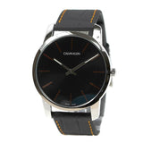 Calvin Klein City Black Dial Black Leather Strap Watch for Men - K2G211C1 Authentic Buy Shop Now