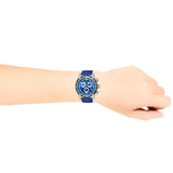 Versace V-Ray Chronograph Quartz Blue Dial Blue Leather Strap Watch for Men - VE2I00721 Authentic Buy Shop Now