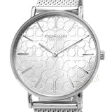 Coach Perry Quartz Silver Dial Silver Mesh Bracelet Watch for Women - 14503384 Authentic Buy Shop Now