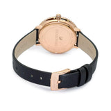 Swarovski Crystal Frost Black Dial Black Leather Strap Watch for Women - 5484058 Authentic Buy Shop Now