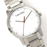 Calvin Klein City Quartz White Dial Silver Steel Strap Watch for Men - K2G2G1Z6 Authentic Buy Shop Now