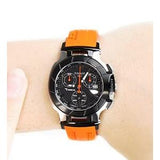 Tissot T Race Chronograph Black Dial Orange Rubber Strap Watch for Women - T048.217.27.057.00 Authentic Buy Shop Now