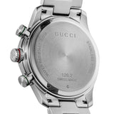 Gucci G Timeless Chronograph Grey Dial Silver Steel Strap Watch For Men - YA126238 Authentic Buy Shop Now