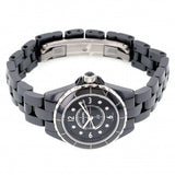 Chanel J12 Diamonds Black Dial Black Steel Strap Watch for Women - J12 H2569 Authentic Buy Shop Now