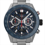 Tag Heuer Carrera Chronograph Blue Dial Silver Steel Strap Watch for Men - CBG2A11.BA0654 Authentic Buy Shop Now