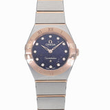 Omega Constellation Quartz Diamonds Blue Dial Two Tone Steel Strap Watch for Women - 131.20.25.60.53.002 Authentic Buy Shop Now