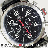 Tommy Hilfiger Jake Chronograph Black Dial Black Leather Strap Watch for Men - 1791232 Authentic Buy Shop Now