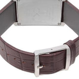 Calvin Klein Window Silver Dial Brown Leather Strap Watch for Women - K2M23126 Authentic Buy Shop Now