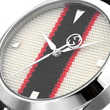 Gucci G Timeless Quartz White Dial Two Tone NATO Strap Watch For Men - YA1264071 Authentic Buy Shop Now