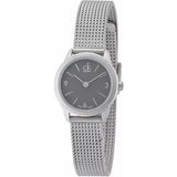 Calvin Klein Minimal Grey Dial Silver Mesh Bracelet Watch for Women - K3M53154 Authentic Buy Shop Now