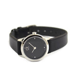 Calvin Klein Minimal Black Dial Black Leather Strap Watch for Women - K3M231C4 Authentic Buy Shop Now
