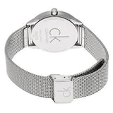 Calvin Klein Minimal Grey Dial Silver Mesh Bracelet Watch for Women - K3M2212X Authentic Buy Shop Now
