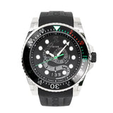 Gucci Dive Quartz Kingsnake Black Dial Black Rubber Strap Watch For Men - YA136217 Authentic Buy Shop Now