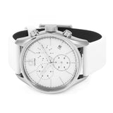 Calvin Klein Masculine Chronograph White Dial White Leather Strap Watch for Men - K2H27101 Authentic Buy Shop Now