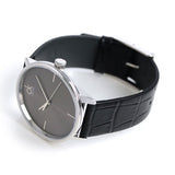 Calvin Klein Accent Black Dial Black Leather Strap Watch for Men - K2Y2X1CU Authentic Buy Shop Now