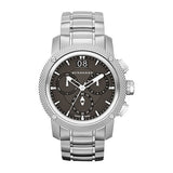 Burberry Utilitarian Chronograph Black Dial Silver Steel Strap Watch For Men - BU9800 Authentic Buy Shop Now