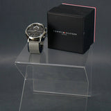 Tommy Hilfiger Kane Black Dial Silver Mesh Bracelet Watch for Men - 1710402 Authentic Buy Shop Now