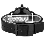 Calvin Klein Post Minimal Chronograph Black Dial Black Leather Strap Watch for Men - K7627401 Authentic Buy Shop Now