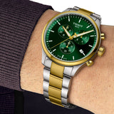 Tissot T Sport Chrono XL Classic Green Dial Two Tone Steel Strap Watch for Men - T116.617.22.091.00 Authentic Buy Shop Now