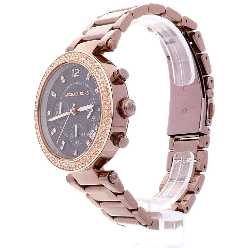 Michael Kors Parker Analog Quartz Brown Dial Brown Steel Strap Watch For Women - MK6378 Authentic Buy Shop Now