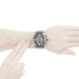 Fossil Nate Chronograph Gunmetal Dial Grey Steel Strap Watch for Men - JR1437 Authentic Buy Shop Now