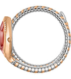 Just Cavalli Taglio Red Dial Two Tone Steel Strap Watch for Women - JC1L225M0105 Authentic Buy Shop Now