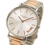 Coach Perry Silver Dial Two Tone Steel Strap Watch for Women - 14503346 Authentic Buy Shop Now