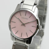 Calvin Klein City Pink Mother of Pearl Dial Stainless Steel Strap Watch For Women - K2G2314E Authentic Buy Shop Now