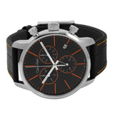 Calvin Klein City Chronograph Black Dial Black Leather Strap Watch for Men - K2G271C1 Authentic Buy Shop Now
