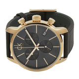 Calvin Klein City Chronograph Grey Dial Brown Leather Strap Watch for Men - K2G276G3 Authentic Buy Shop Now