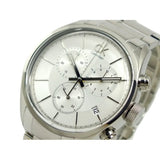 Calvin Klein Masculine Chronograph White Dial Silver Steel Strap Watch for Men - K2H27126 Authentic Buy Shop Now