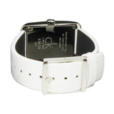 Calvin Klein Window White Dial White Leather Strap Watch for Women - K2M23120 Authentic Buy Shop Now